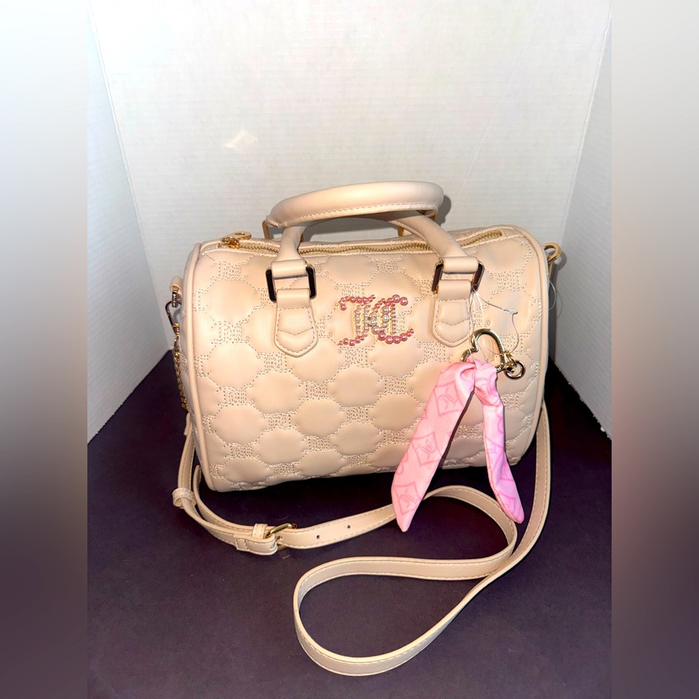 Juice Couture Tie The Knot Satchel color Sandstone brand new